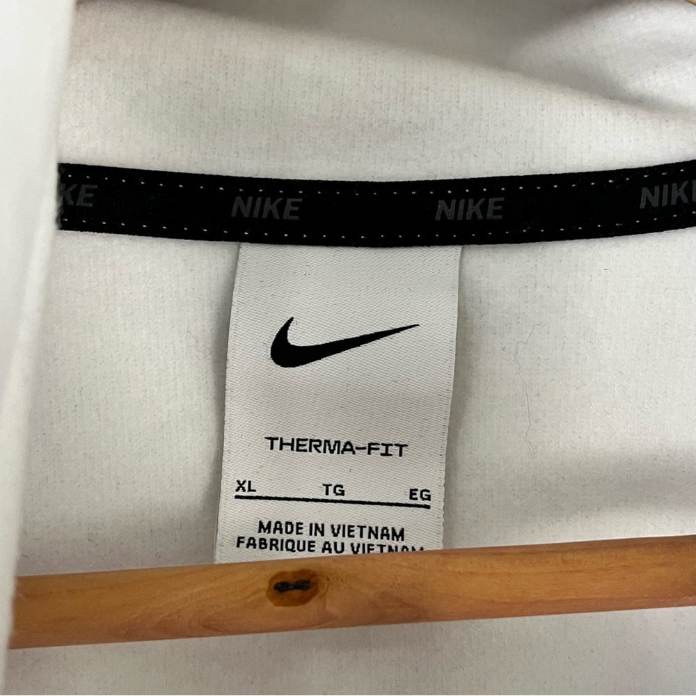 Nike White Hoodie Therma Fit Men’s Size XL - Picture 6 of 9